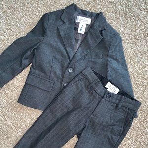 Janie and jack herringbone suit. 18-24 mnths